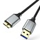 CLAVOOP USB 3.0 Micro B Cable 1.5 FT, External Hard Drive Cable 5 Gbps High-Speed USB A to Micro B Cord Compatible for Seagate Xbox One Toshiba WD Western Digital Hard Drive