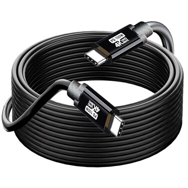 USB C to USB C Cable 20FT,100W 4K60HZ USB C GEN2x2(Data usb3.1),USB C Video Output From USB3.2/ USB4.0 Fast Charging &amp; Sync for Xreal MacBook Pro iPad Pro iPhone 15 Pro Galaxy S22 Portable Monitor
