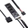 ChenYang USB 2.0 Front Panel Header 9Pin/10Pin 1 to 4 HUB 9Pin/10Pin Mainboard Header Extension Adapter Splitter Cable with IDE 5V Power