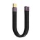 NFHK 13cm USB4 Extension Cable Slim Flat Male to Female 40Gbps with 100W Charging and 8K@60Hz Compatible with Thunderbolt3/4
