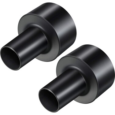 2 Pieces WS25011A 2-1/2-Inch to 1-1/4-Inch Universal Vacuum Hose Adapters Dry Wet Vacuum Adapter in Black Vacuum Cleaner Adapter Replacement Accessories