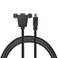 NFHK Panel Mount Type Mini USB2.0 5Pin Male to Female Extension Adapter Cable with Screws 50cm