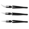 Cionyce 3 Pack Ceramic Tweezers Electronics Reverse Tweezers for Crafting Antimagnetic Tweezers Soldering Tweezers(Black&iuml;&frac14;&permil;