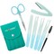 GEMERRY Eyebrow Tweezer Set, 7 Pcs Lash Tweezers Set for Women, Precision Tweezer for Eyebrows with Curved Scissors and Eyebrow Razor and Lashes Brush for Ingrown Hair Stainless Steel Eyelash Tweezers