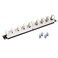 1U 19" Cable Manager Horizontal Rack Mount 12 Slot Metal Finger Duct Wire Organizer with Cover and Mounting Screws for Server Rack