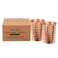 HealthAndYoga&acirc;&bdquo;&cent; qCup Pure Copper Tumblers for Drinking - Ayurvedic Health Pure Copper Cups &acirc;&euro;&ldquo; 2 pcs. set - 250 ml.(8 fl oz) (Hammered)