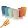 Choary Wheat Straw Cups,6 PCS Plastic Cups 12 oz Reusable Unbreakable Tumblers Lightweight Camping Drinking Glasses for Adult,Dishwasher Safe Water Glasses with 6 Colors.&acirc;&euro;&brvbar;