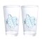 UPware 24 oz Water Tumblers Cups, Durable Acrylic Plastic Highball Tumblers, Set of 2, BPA-Free Reusable Stackable Shatter-Proof Plastic Drinkware, HB Tumbler (24 oz, Sea Turtle)