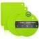 Walfos Silicone Trivet Mats - 4 Heat Resistant Pot Holders, Multipurpose Non-Slip Hot Pads for Kitchen Potholders, Hot Dishers, Jar Opener, Spoon Holder, Food Grade Silicone &amp; BPA Free (Green)
