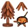 Tree Coasters, Wooden Trivets for Hot Dishes - Set of 4 for Easy Storage - Suited for Hots/Pans/Bowl/Teapot/Hot Holders - Multifunctional Ornaments