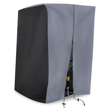 XYZCTEM Treadmill Cover, Dustproof Waterproof Folding Treadmill Cover for Indoor Outdoor Sunscreen Fold-able Treadmill Cover&iuml;&frac14;&OElig;Black-Grey