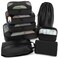Shacke 8 Set Packing Cubes for Travel Lightweight Luggage Organizer (Black)