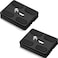 Frienda 2 Pieces Metal Quick Release Plate with 1/4''-20 Camera Screw Tripod Mount Plate Fits Standard for DSLR Camera Tripod Ball Head(Black,Pu50)