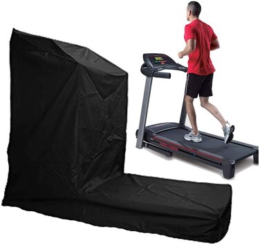 UCARE Treadmill Cover Outdoor Running Machine Dustproof Waterproof Cover Black Home Gym Treadmill Waterproof Protection Covers for Non-Folding &amp; Folding Treadmills (L: 80.3x36.6x66.3in/206x94x170cm)