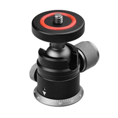 Poyinco Camera Tripod Mini Ball Head with 1/4" Hotshoe Mount Adapter 360 Degree Rotatable Aluminum Tripod Head for Monopod DSLR Cameras Phone Gopro Max Load 6.6lbs/3kg