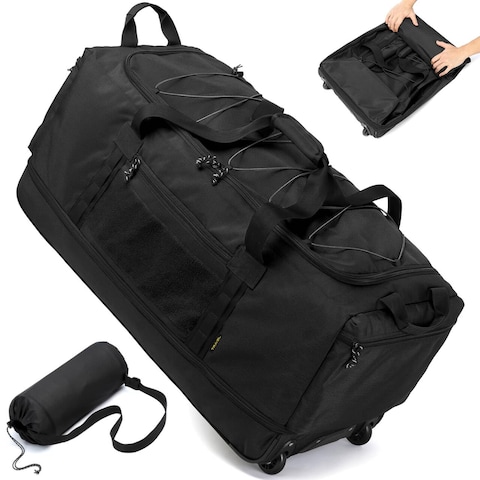 Travel Duffel Foldable Duffle Bag With Wheels REDCAMP Foldable - Main Image