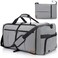 120L Travel Duffle Bag for Men, Large Foldable Duffel Bag for Travel with Shoe Compartment Overnight Weekender Bag Gym Bag for Men Women Waterproof &amp; Tear Resistant (Gray, 120L)