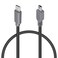 Duttek USB C to Mini USB OTG Cable, USB C Male to Mini USB C Male On-The-go Data Convertor Adapter OTG Cable for MacBook, iMac Pro, Chromebook Pixel(Grey &amp; Black) (20 inch/50 cm)