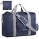 For Frontier Airlines Personal Item Travel Bag 18 x 14 x 8 Inches, Foldable Under Seat Duffel Bags for Spirit Airplane 14 x 18 x 8 Inches, Minimalist Overnight Bag for Women or Men Air Travel [Blue]