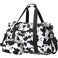 Expandable Travel Duffle Bag, Waterproof Weekender Overnight Bags for Women Men Hospital Bag for Women Labor Delivery Carry on Bag with Toiletry Bag for Travel Gym Airplanes(Cow Print, X-Large)