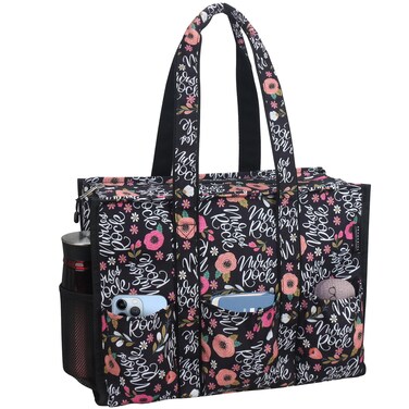 ABAMERICA Nurse Bags for Work Nursing Bag Multiple Pockets Waterproof Organizing Zip Top Clinical Bag for Nursing Students