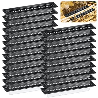 Qualirey 30 Pcs Small Hive Beetle Trap, Plastic Beetle Blaster Hive Beetle Traps for Bee Hives Beehive Beekeeping Tools, Beekeeping Supplies Control Beetles
