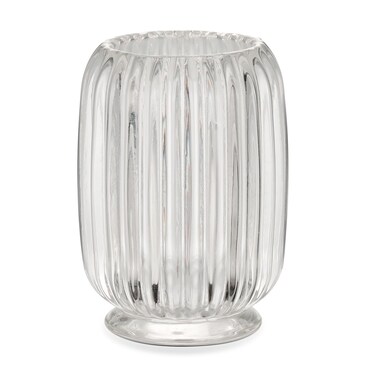 VanEnjoy Clear Toothbrush Cup Glass Toothbrush Holder for Bathroom, Unique Toothbrush Holder