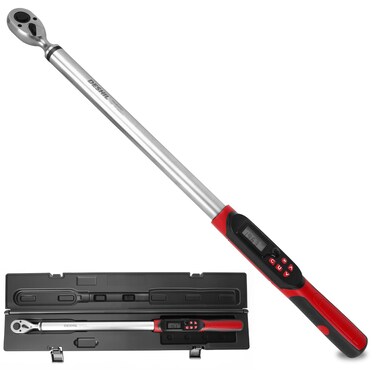 DESHIL Torque Wrench, 1/2 Drive Digital Torque Wrench 12.5-250.8 ft-lbs(17-340Nm) &Acirc;&plusmn;2% High Accuracy, Inch Pound Torque wrench with Buzzer&amp; LED Flash Notification, for Bike/Motorcycle/Auto Repair