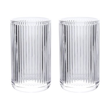 Gaolinci 2 Pcs Glass Tumbler Cup,Toothbrush Holder, Bathroom Cups, 13 oz