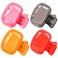4 Pack Travel Toothbrush Head Covers Toothbrush Protector Cap Brush Pod Case Protective Portable Plastic Clip for Household Travel, Bathroom, School, Camping, Business (Grey, Red, Orange, Pink)