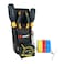 KUNN Small Tool Pouch with Belt Clip, Utility Tool Organizer with Tape Measure Holder, Electrician Tool Pouch for Belt with Tape Thong
