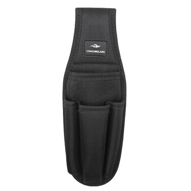 Small Tool Pouches with Belt Clip,Electrician Tool Bag,Tool Pouch for Belt,Tool Organizer Holster with 4 Pockets (Black)
