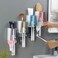 iHave Toothbrush Holders and Toothpaste Squeezer Set - Wall Mounted Bathroom Accessories with 4 Cups Toothbrush Holder and Toothpaste Dispenser