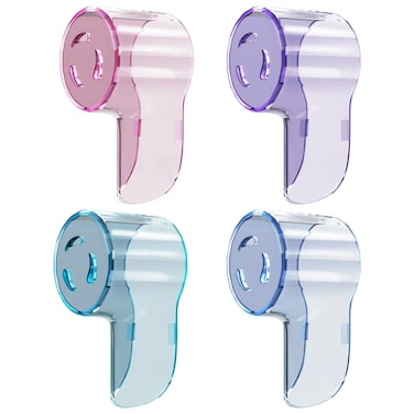 THISONG Toothbrush Head Covers for Oral B iO Toothbrush Heads, Toothbrush Caps Suitable for Oral B Round Electric Toothbrush Head, iO Brush Head Covers for Travel &amp; Home (4 Pcs, Colourful)