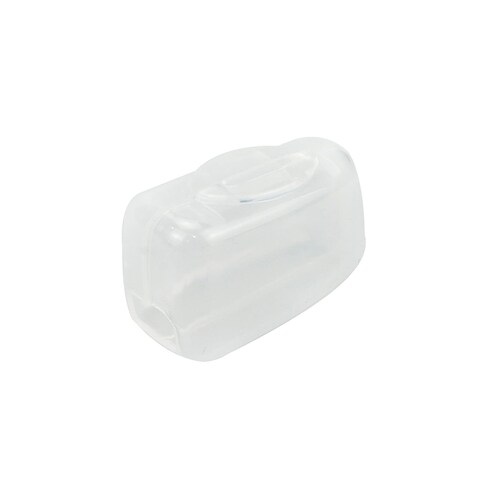 Dahszhi 50Pcs Toothbrush Cap Covers Toothbrush Head Protector Case for Travel or Home,Clear-White