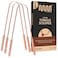 MasterMedi Pure Copper Tongue Scraper for Adults, Tongue Scrubber for Bad Breath, Easy to Use, Tongue Cleaner for Oral Care &amp; Hygiene (Copper Pack of 3)