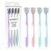 DR PERFECT Soft Tongue Brush Scraper Cleaner Helps Fight Bad Breath Clean Your Tongue Without Hurt Pack Of 4 (GREEN PURPLE BLUE PINK)