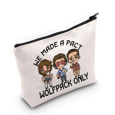 LEVLO Hangover Cosmetic Bag Phil &amp; Stu Fans Gift We Made a Pact Wolf Pack Only Hangover Toiletry Bag (Wolfpack Only)