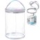 Clear Lotion Bag for Toiletry Cylinder Makeup Bag Heavy Duty Sunscreen Travel Organizer Pouch Waterproof Cosmetic Bag with Handle Zipper Gift for Christmas Beach Pool Airport Women(Silver)