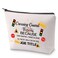 ZJXHPO Crossing Guard Cosmetic Bag Crossing Guard Inspired Makeup Bag With Zipper Crossing Guard Appreciation Gift Best Crossing Guard Ever Toiletry Bag (Crossing Guard Title)