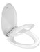 YASFEL Toilet Seat with Toddler Toilet Seat Built in, Plastic, Elongated Slow Close with Magnets For Potty Training For Kids &amp; Adults (White, 18.5&acirc;&euro;)