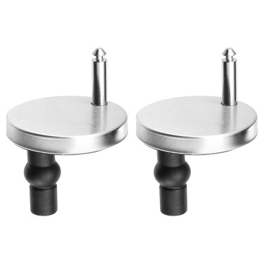 uxcell 2 Set Toilet Seat Hinge Fixings, Hinge Bolt Screws Toilet Seat Fixings with 60mm/2.36" Base, for Top Fixing Bolt Expansion Screw Cover Buckle
