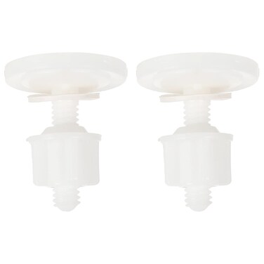 Housoutil Toilet Seat Toilet Seat Round Toilet Screws Replacement, Plastic Toilet Hinge Bolt Screws with Nuts Parts Kit, White Toilet Bolts for Fixing The Toilet Toilet Seat Toilet Seat Round