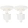 Housoutil Toilet Seat Toilet Seat Round Toilet Screws Replacement, Plastic Toilet Hinge Bolt Screws with Nuts Parts Kit, White Toilet Bolts for Fixing The Toilet Toilet Seat Toilet Seat Round