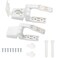 2Pcs Toilet Seat Hinge Includes Plastic Bolts Kit Fits Most plastic Toilet Seat Covers