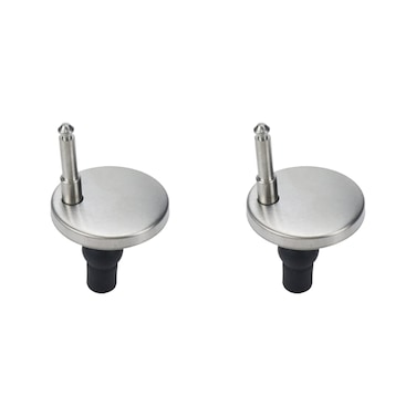 WDONAY 2PCS Toilet Seat Hinge Fixings Toilet Seat Top Fix Quick Release Hinges Expanding Rubber Screws, 1.85