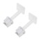 Yardenfun 2 Pcs Plastic Toilet Seat Hinge Bolt Screw with Nuts Xmm Screws for Universal Toilet Seats Compatible with Most Toilets Random Screw Style