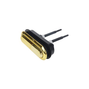 WDONAY Dual Push Flushing Toilet Button 3.94" x 1.18" Golden Toilet Tank Button Adjustable Toilet Water Tank Button for Home Hotel Public Toilet Replacement Button