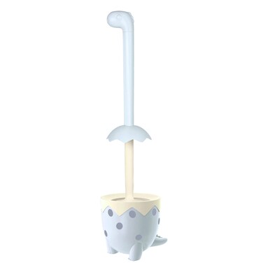 XXFLOWER Toilet Brush Dinosaur Shape,Cute Shape Look, TPR Bristles Round Brush, Compact Size Toilet Brushes Floor Standing, 1-Pack