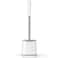 TRENTI Toilet Brush, Toilet Brush and Holder Set, Flexible Toilet Bowl Brush Head with Ventilated Holder, Wall Mounted Compact Toilet Brush Set for Bathroom Deep Cleaning (1, White)
